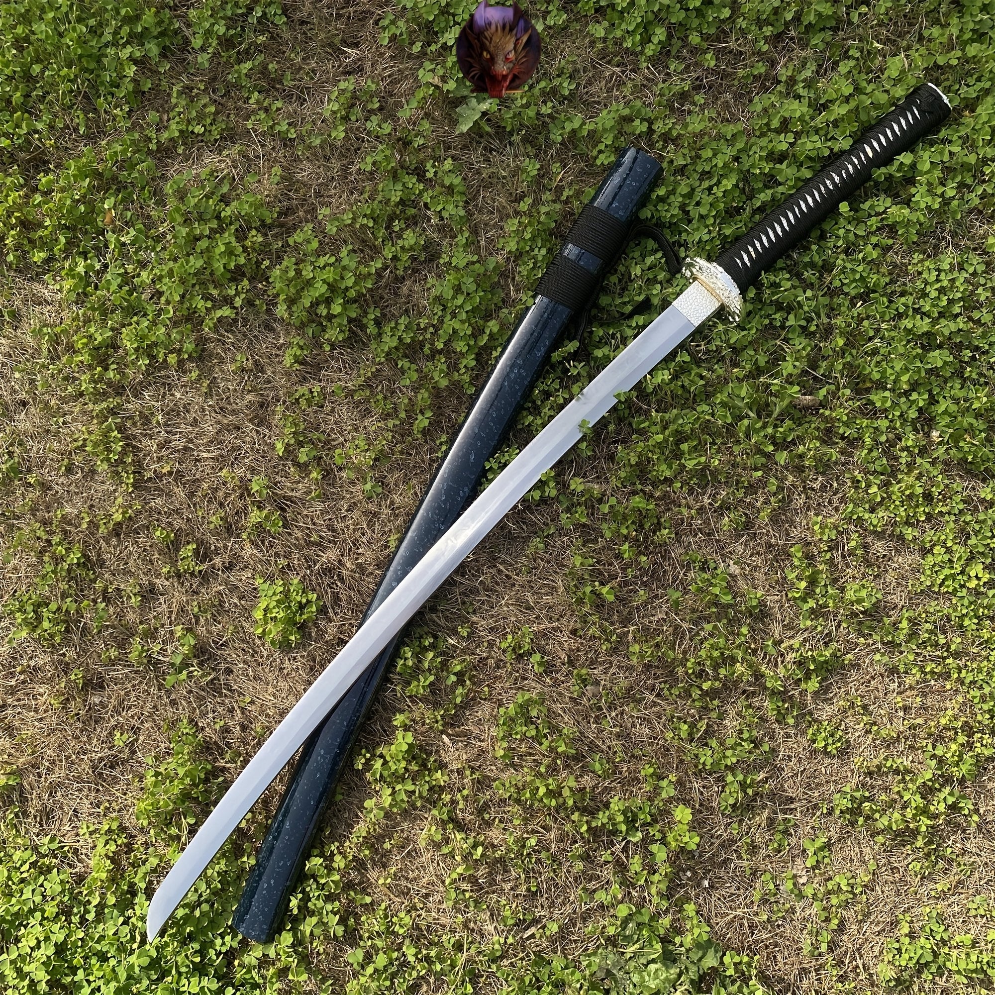 Life-size Blue Monster Carbon Steel Katana
