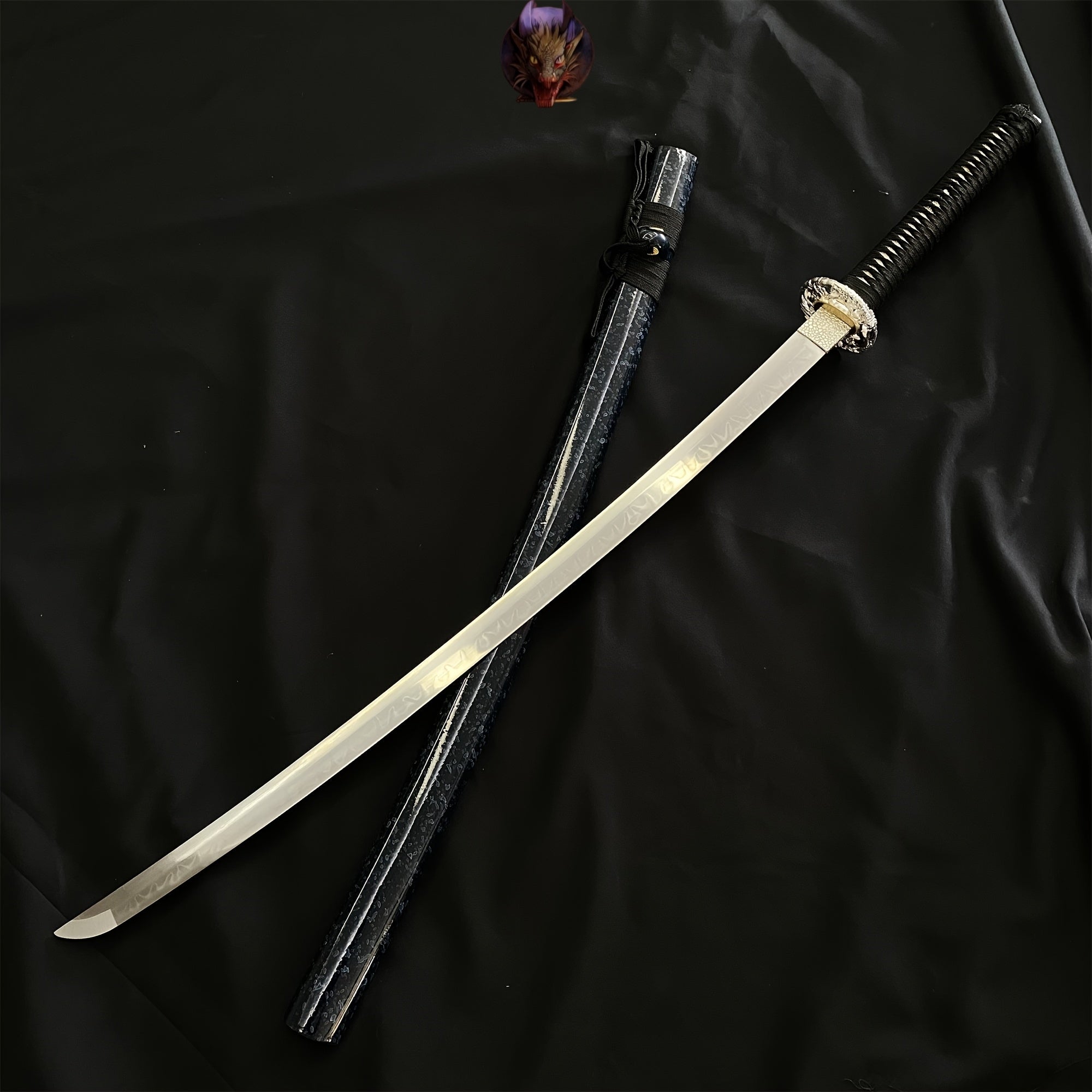 Life-size Blue Monster Carbon Steel Katana