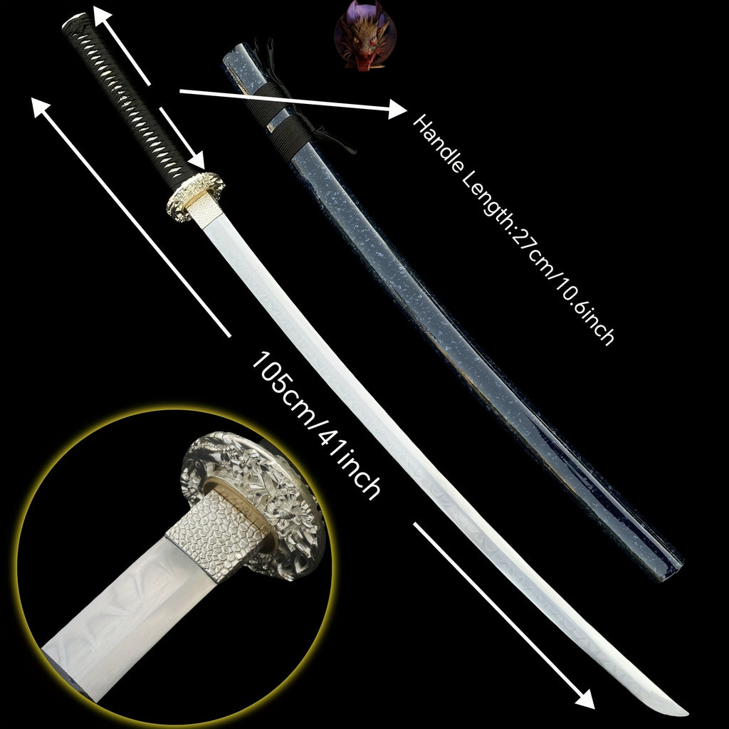 Life-size Blue Monster Carbon Steel Katana