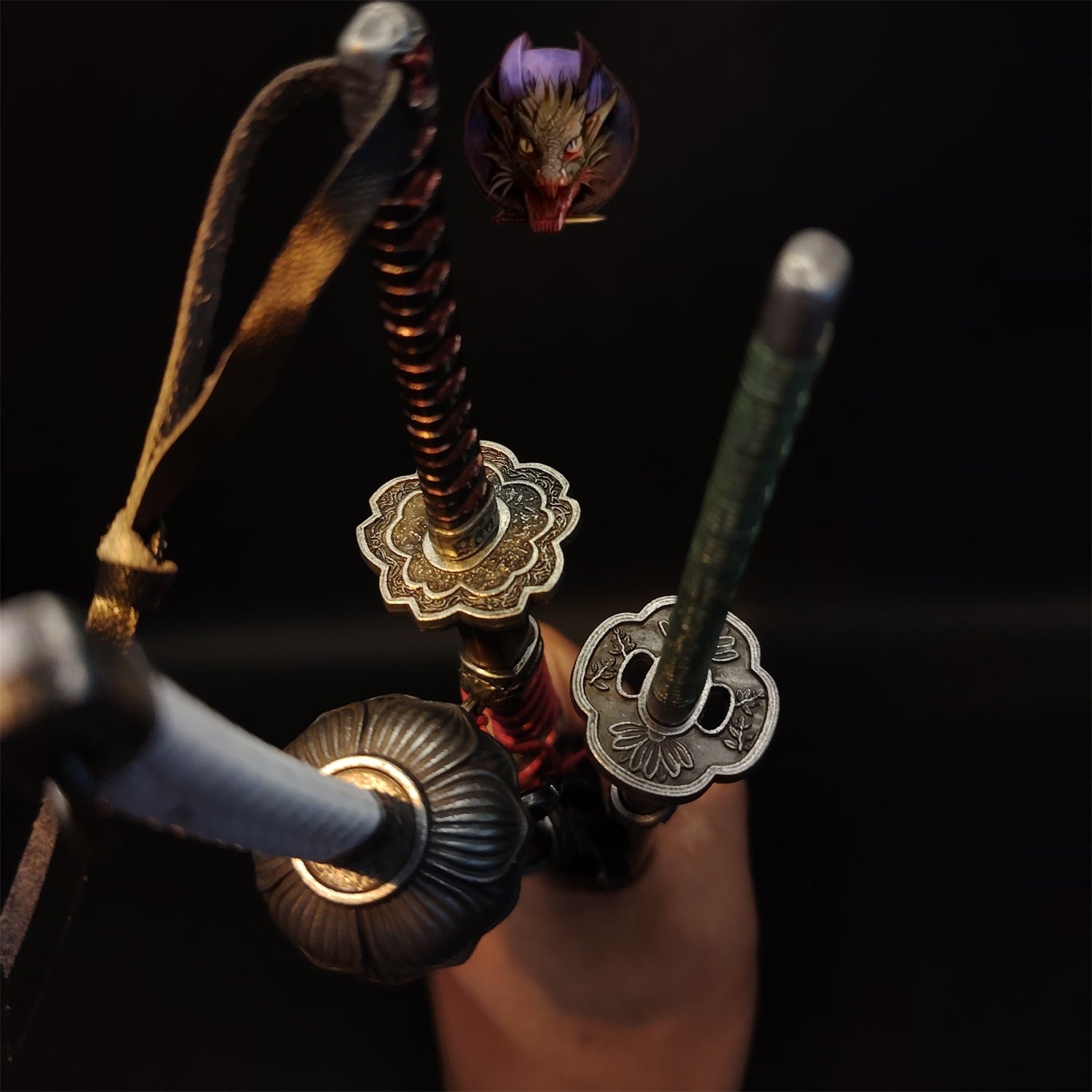 Kusabimaru, Gracious Gift of Tears, Black Mortal Blade 3 In Gift Box