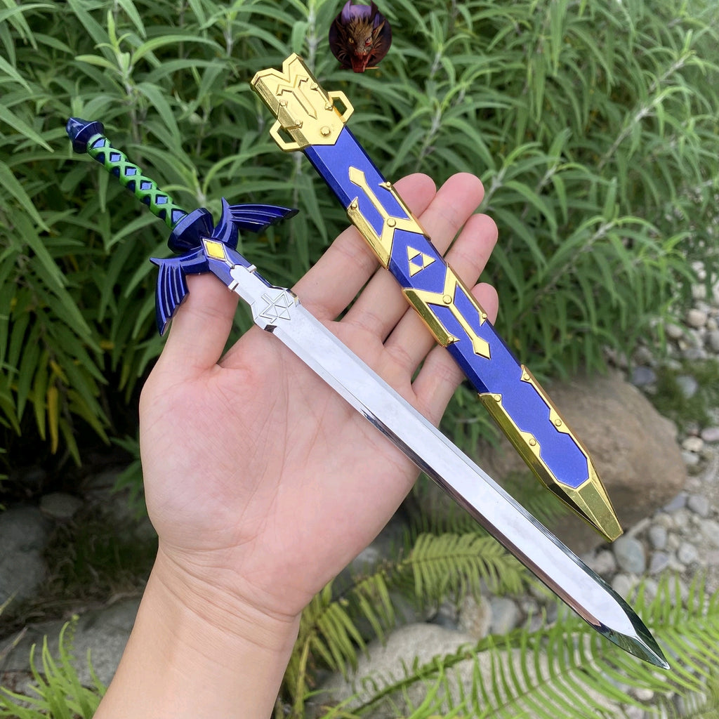 Hylian Shield And 28CM Link Master Sword Metal Replica Miniatue 2 In 1 Pack