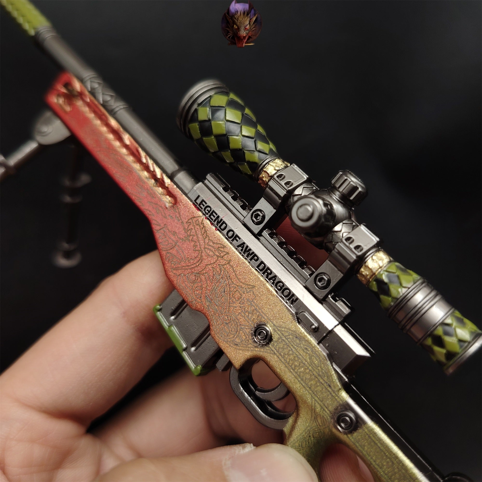 Dragon Lore And Fabe AWP Metal Miniature Gun Modle