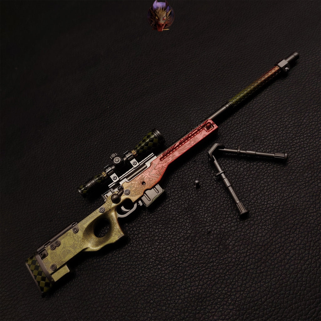 Dragon Lore And Fabe AWP Metal Miniature Gun Modle