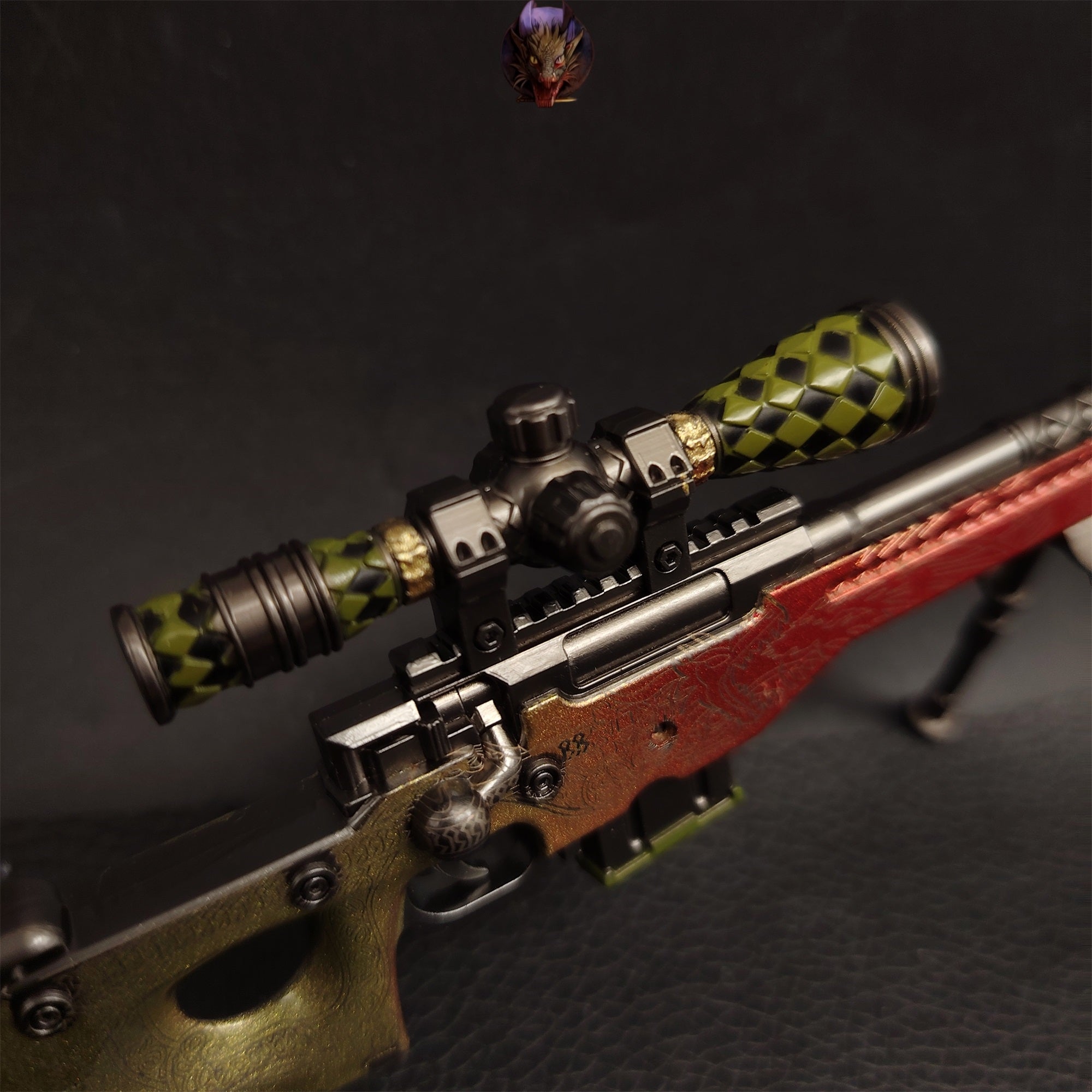 Dragon Lore And Fabe AWP Metal Miniature Gun Modle