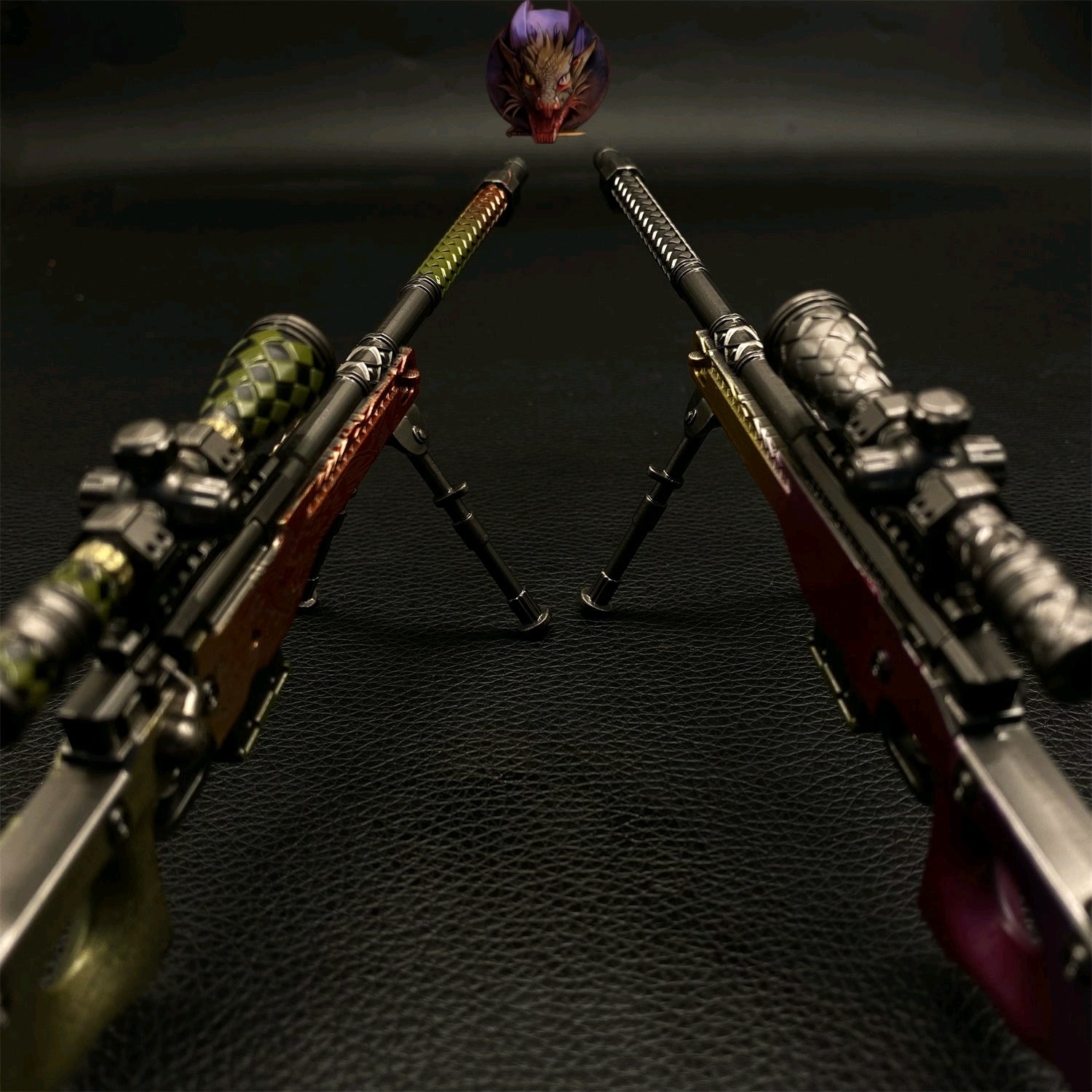 Dragon Lore And Fabe AWP Metal Miniature Gun Modle