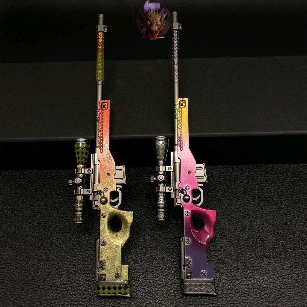 Dragon Lore And Fabe AWP Metal Miniature Gun Modle