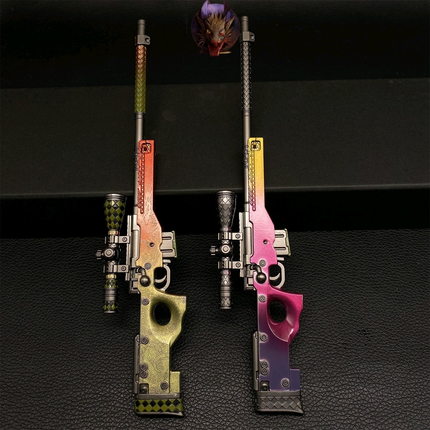 Dragon Lore And Fabe AWP Metal Miniature Gun Modle