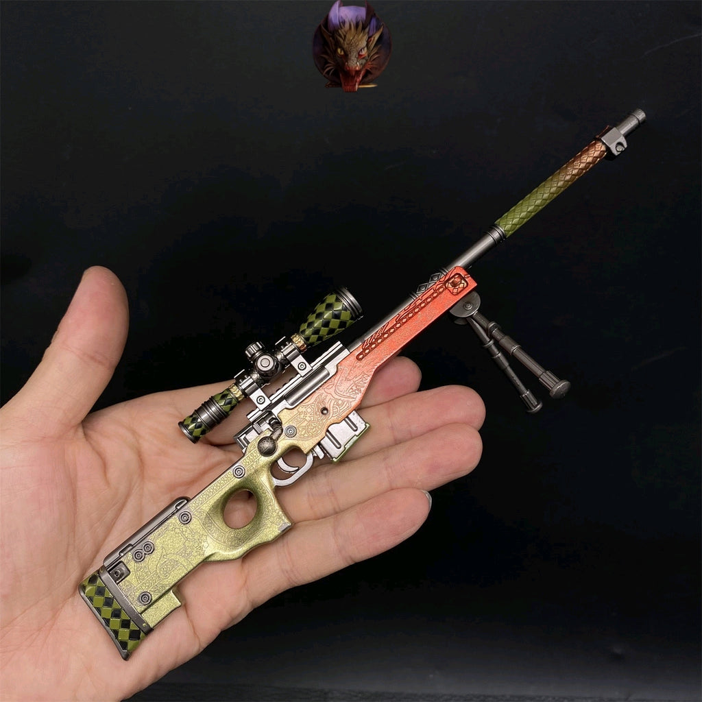Dragon Lore And Fabe AWP Metal Miniature Gun Modle