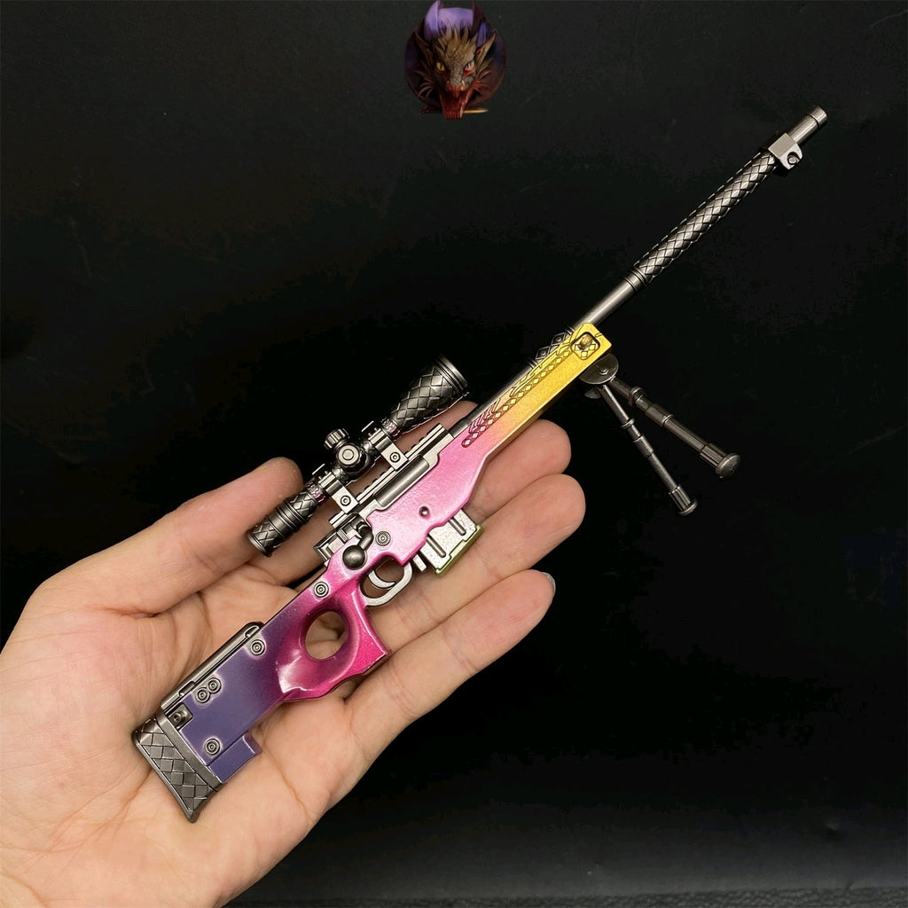 Dragon Lore And Fabe AWP Metal Miniature Gun Modle