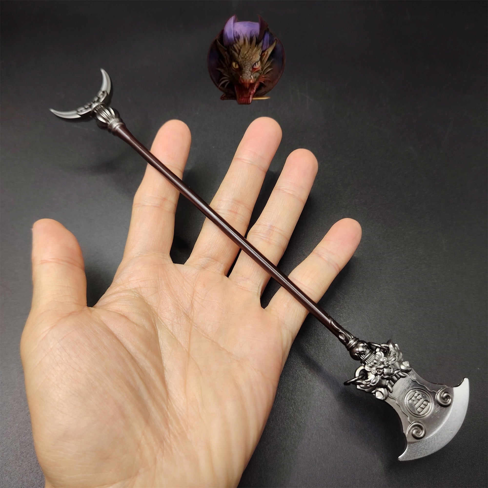 Water Margin: Lu Zhishen Water Grinding Zen Staff 8.7''Metal Replica