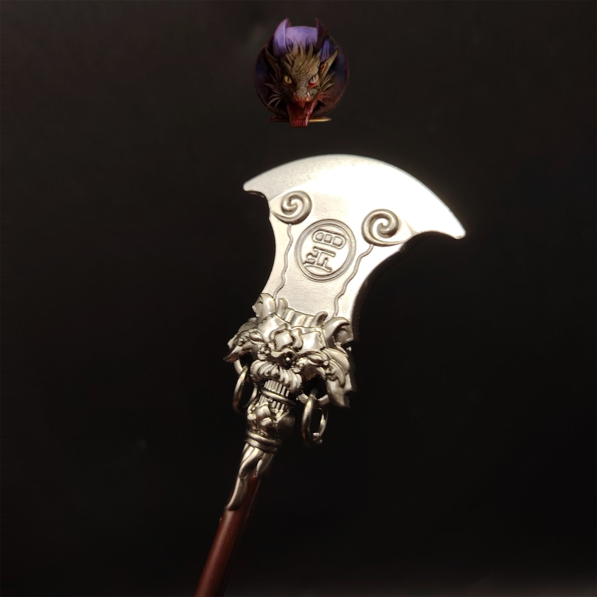 Water Margin: Lu Zhishen Water Grinding Zen Staff 8.7''Metal Replica
