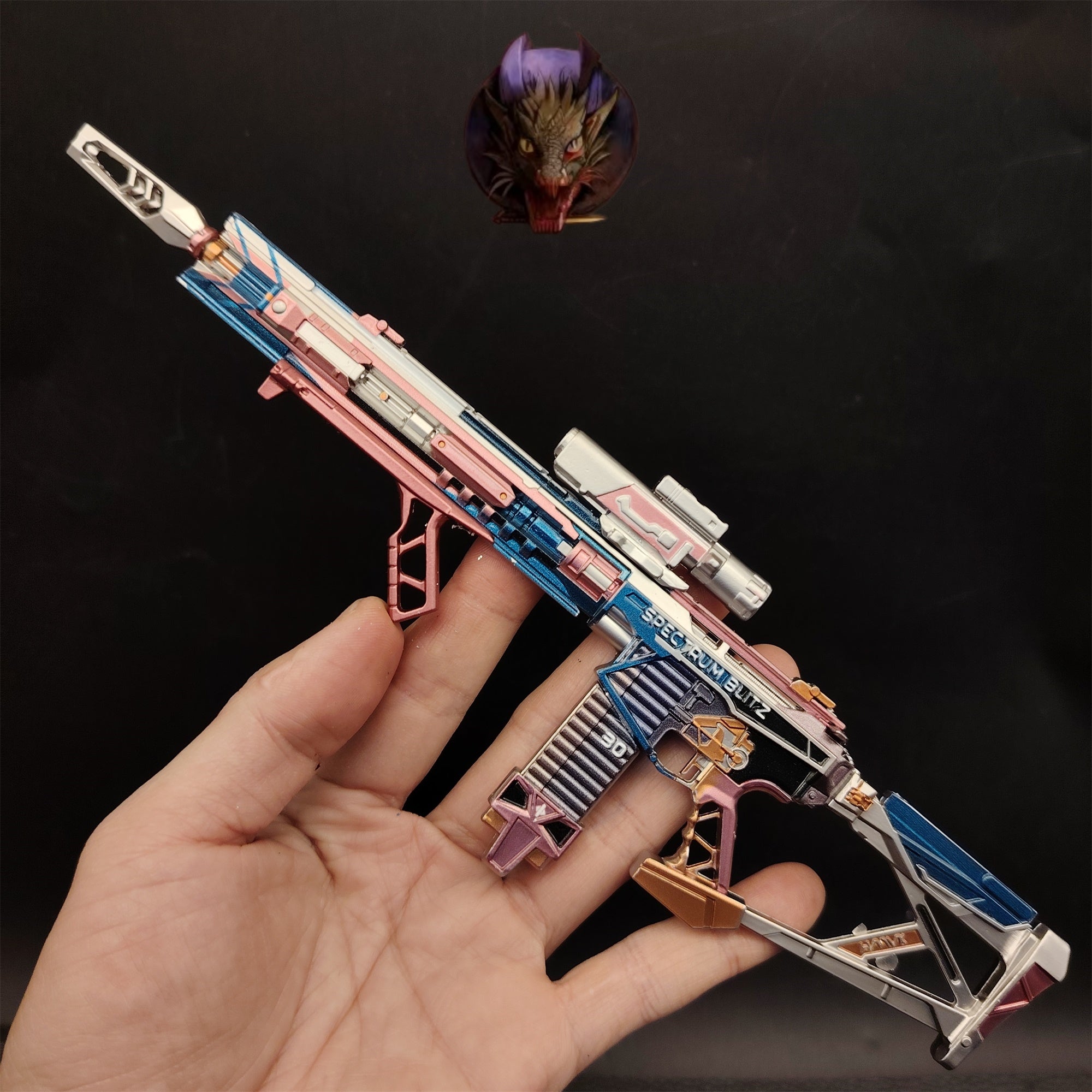 Delta Force M7 Battle Rifle – Prism Offensive S2: Rainbow Crystal Metal Replica