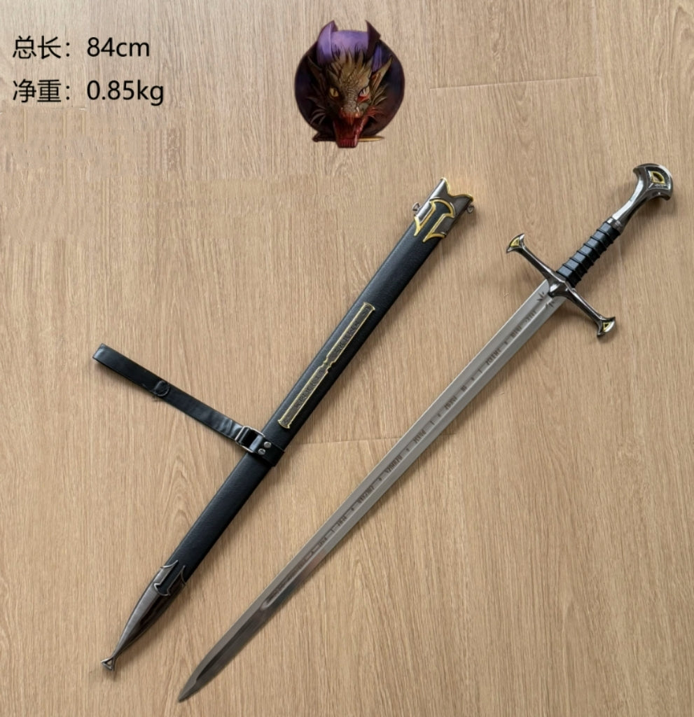 Andúril Narsil Sword Blunt 84CM Steel Replica