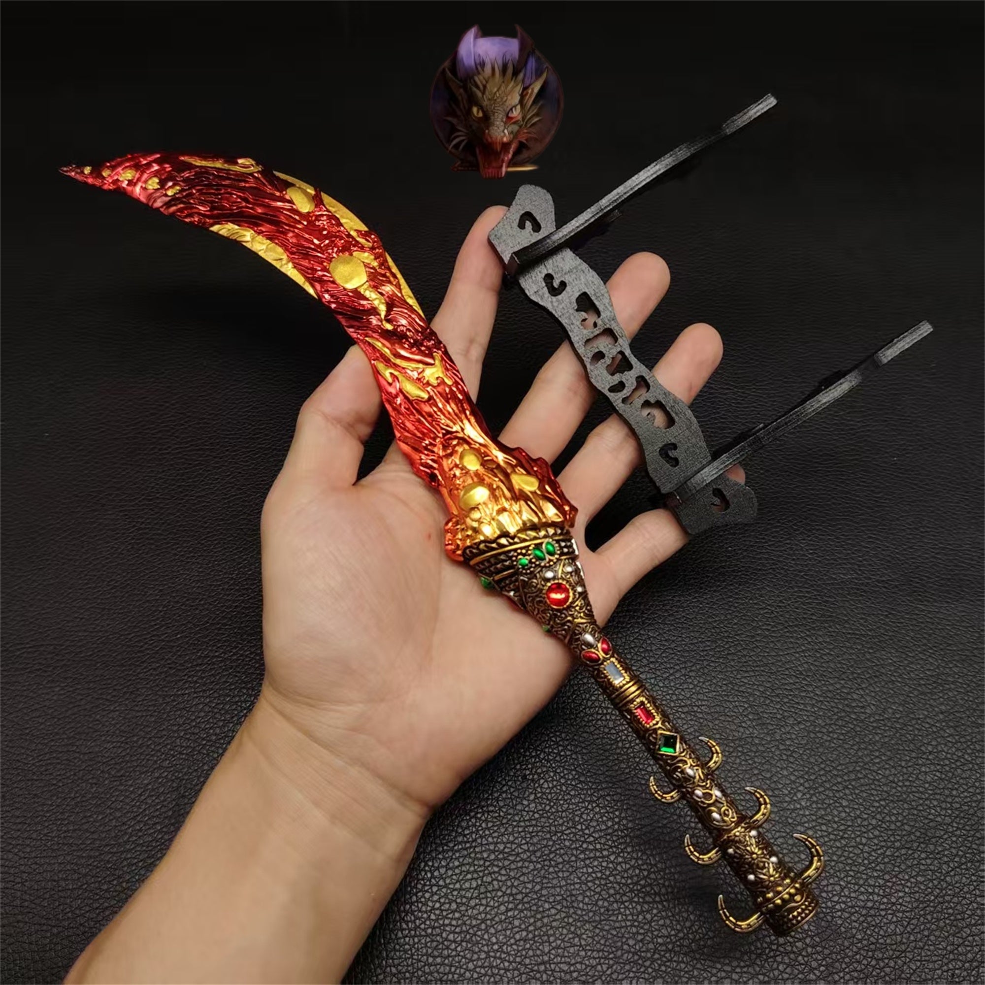 E Ring Magma Blade Metal Replica