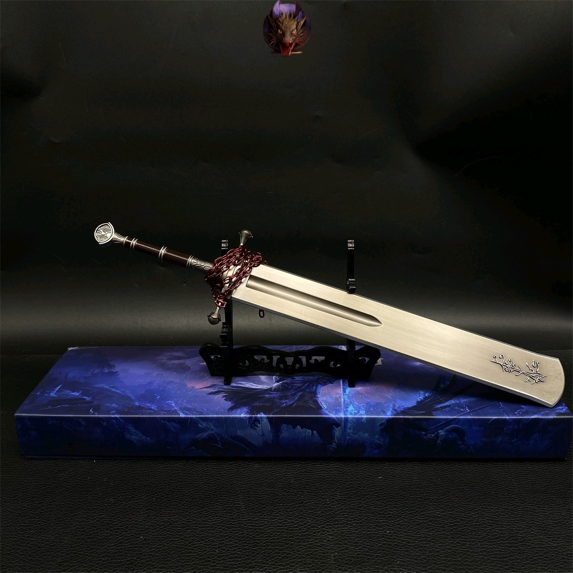 ER Marais Executioner's Sword Metal Replica With Gift Box & Stand