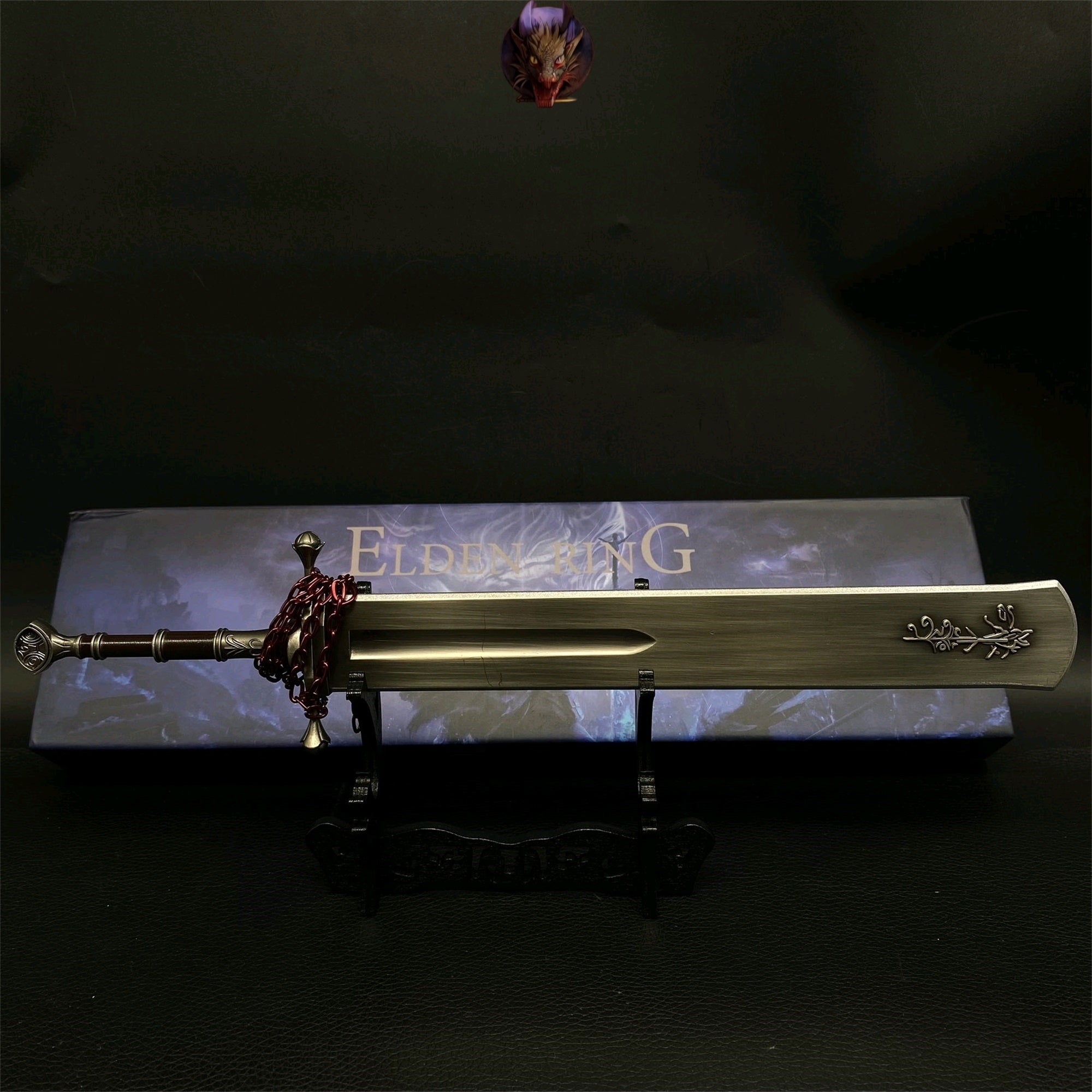 ER Marais Executioner's Sword Metal Replica With Gift Box & Stand