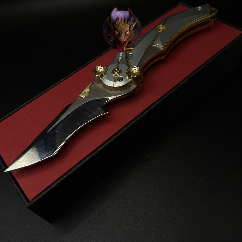Delta Force Game 22CM Mercy Folding Knife Blunt Metal Replica