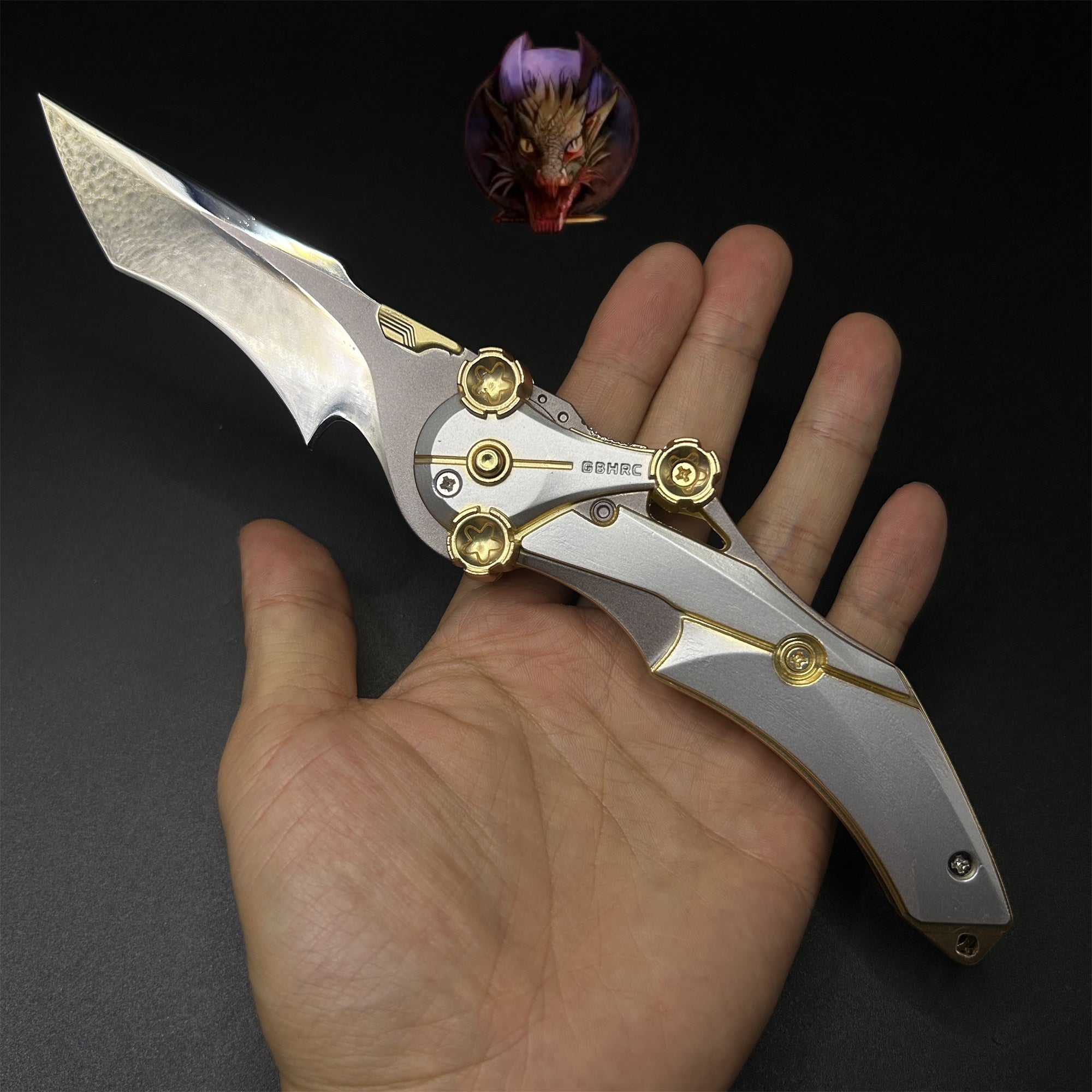 Delta Force Game 22CM Mercy Folding Knife Blunt Metal Replica