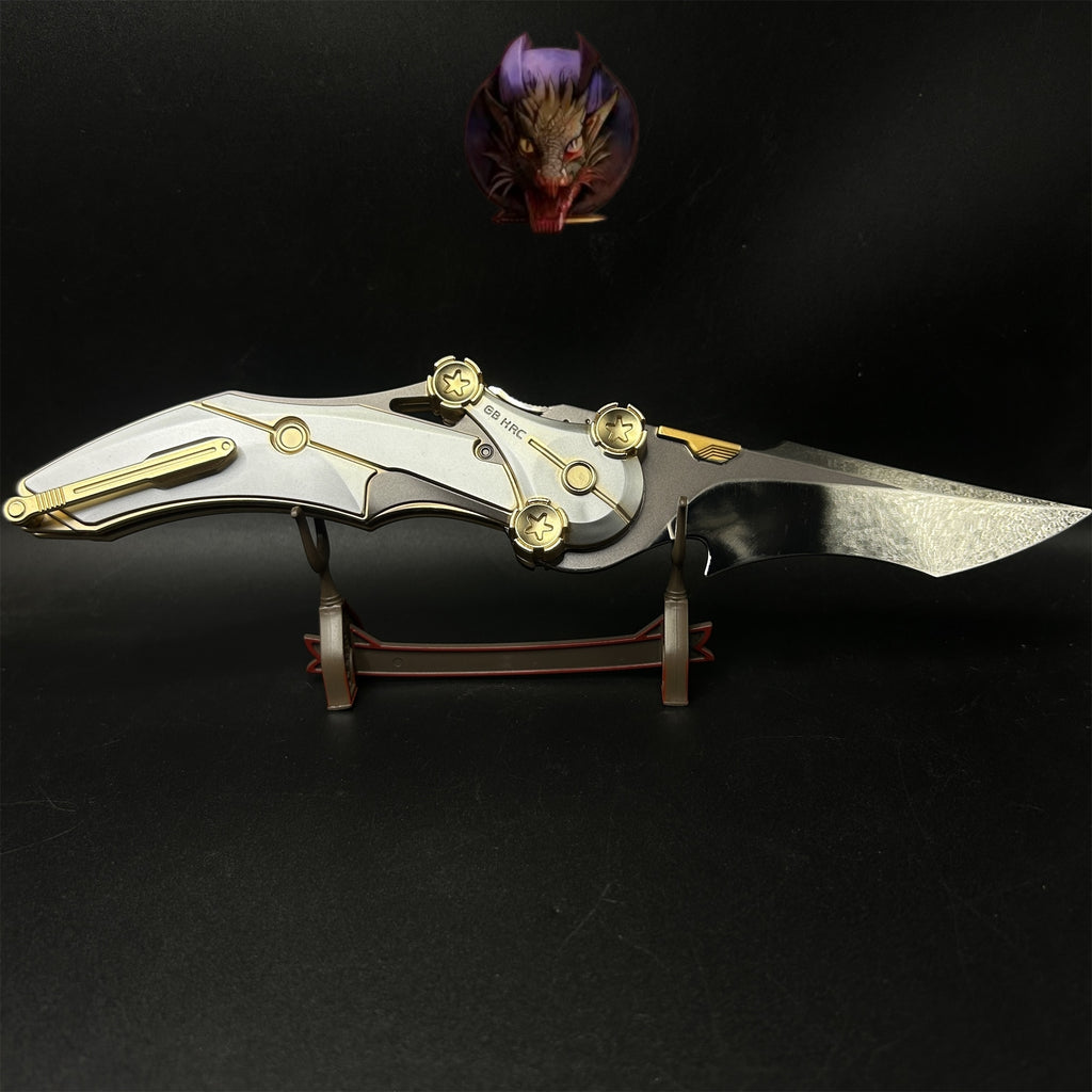 Delta Force Game 28CM Mercy Folding Knife Blunt Metal Replica