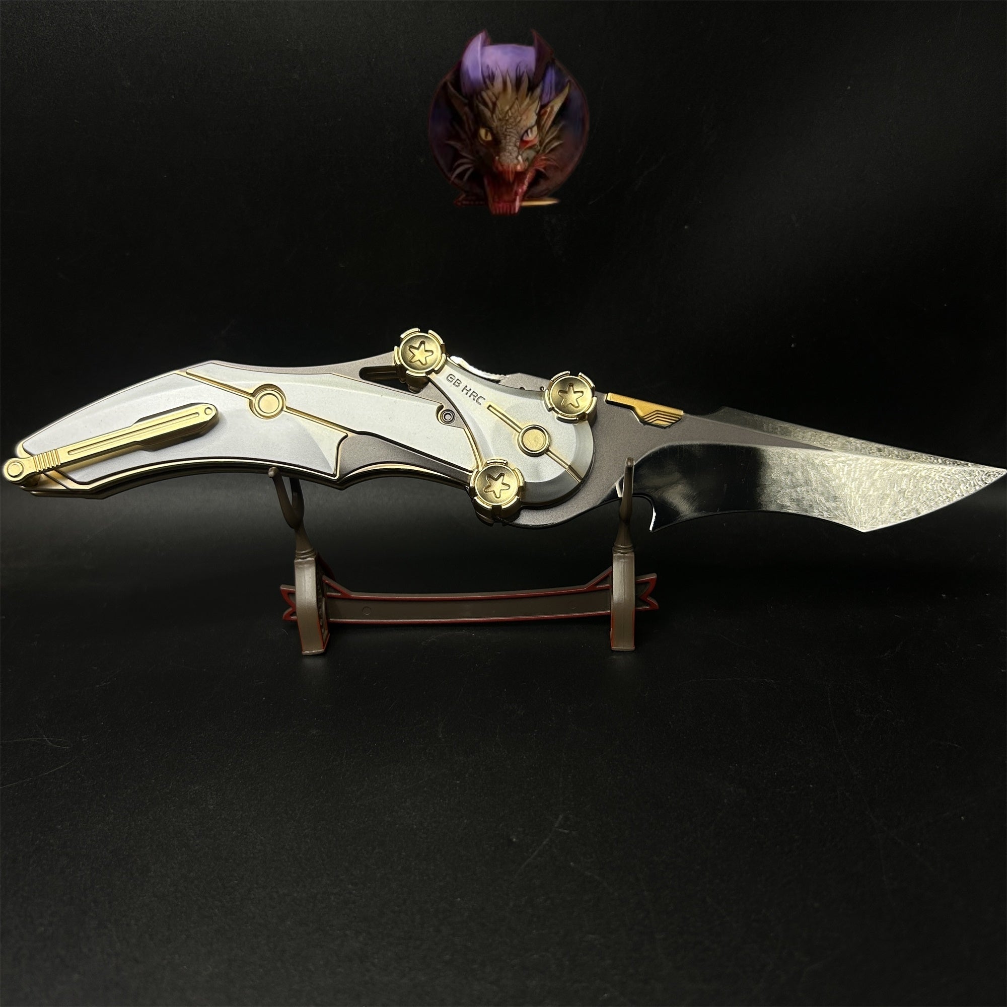 Delta Force Game 28CM Mercy Folding Knife Blunt Metal Replica