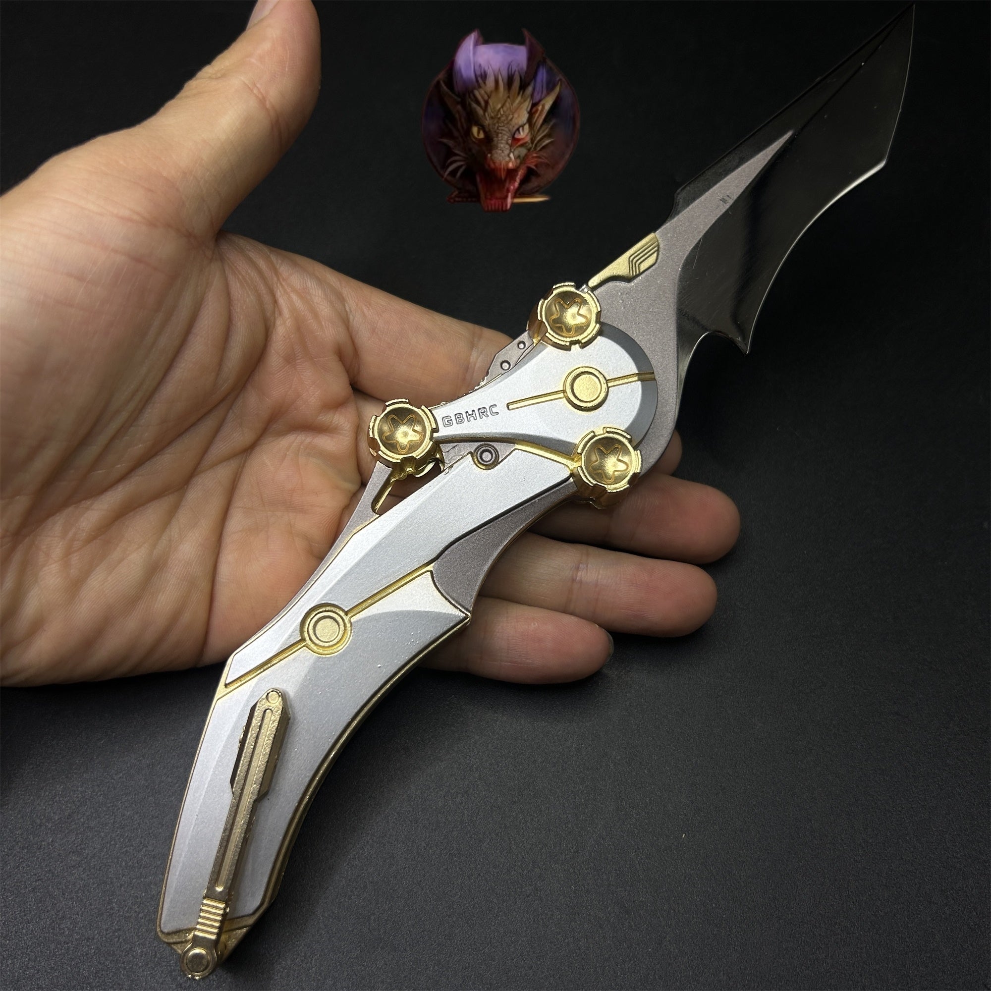 Delta Force Game 22CM Mercy Folding Knife Blunt Metal Replica