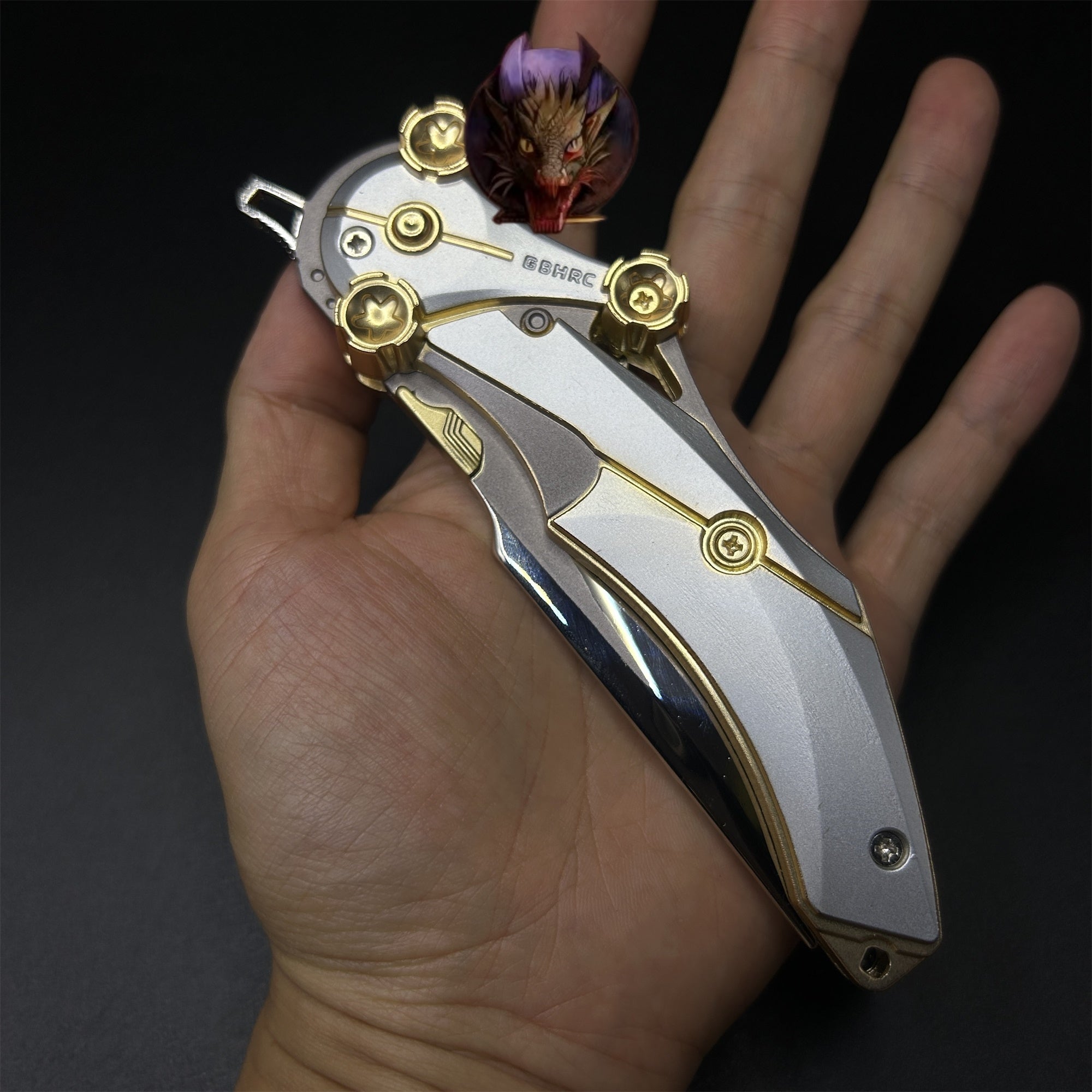 Delta Force Game 22CM Mercy Folding Knife Blunt Metal Replica