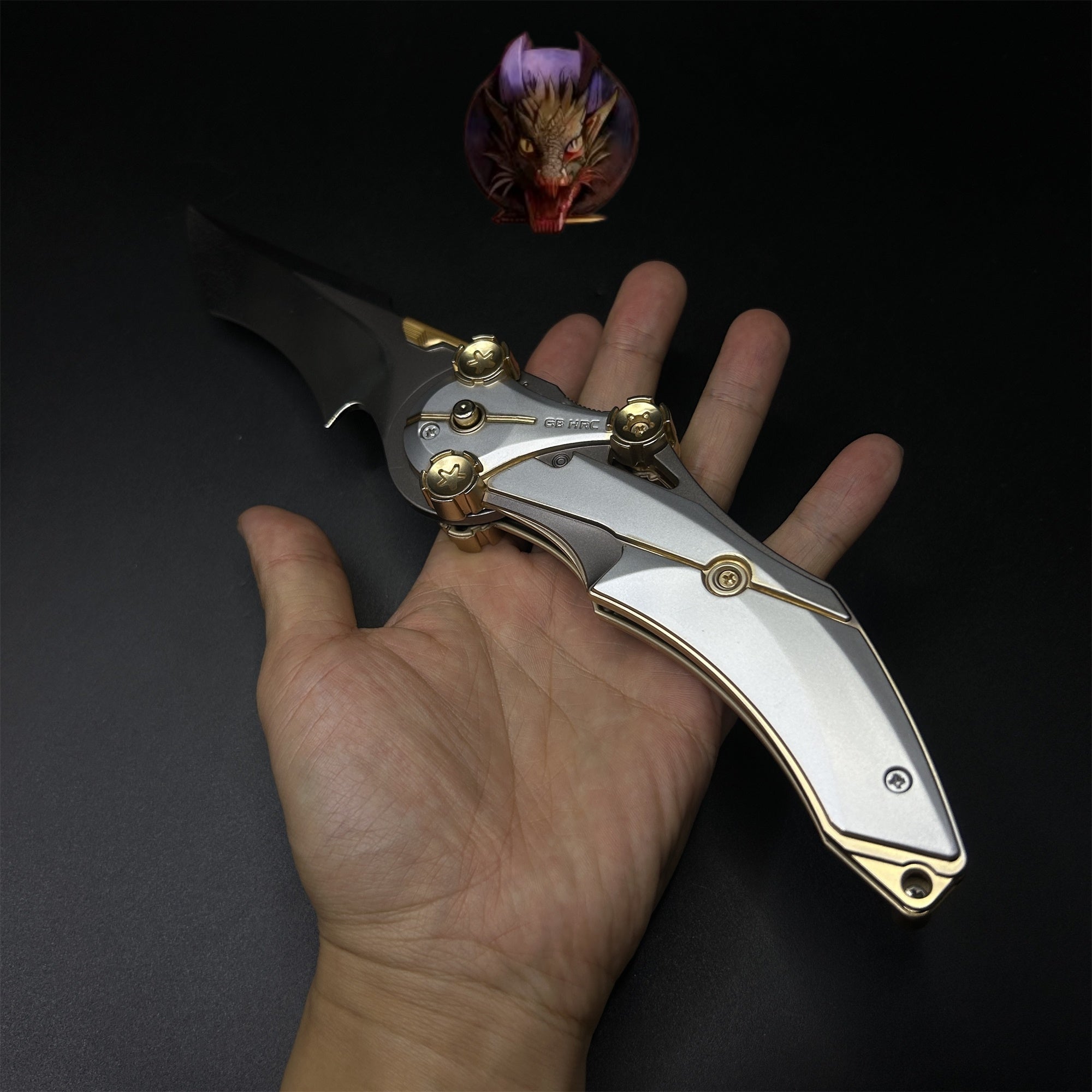 Delta Force Game 28CM Mercy Folding Knife Blunt Metal Replica