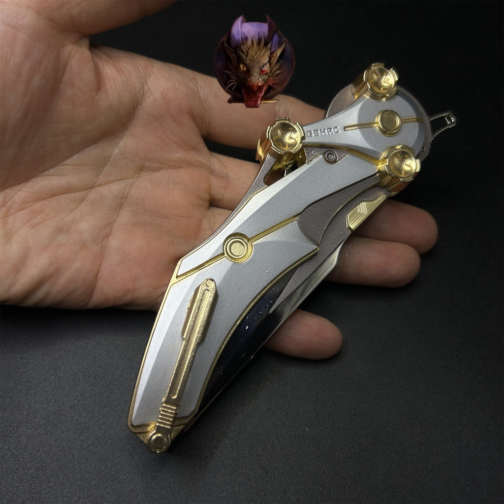 Delta Force Game 22CM Mercy Folding Knife Blunt Metal Replica