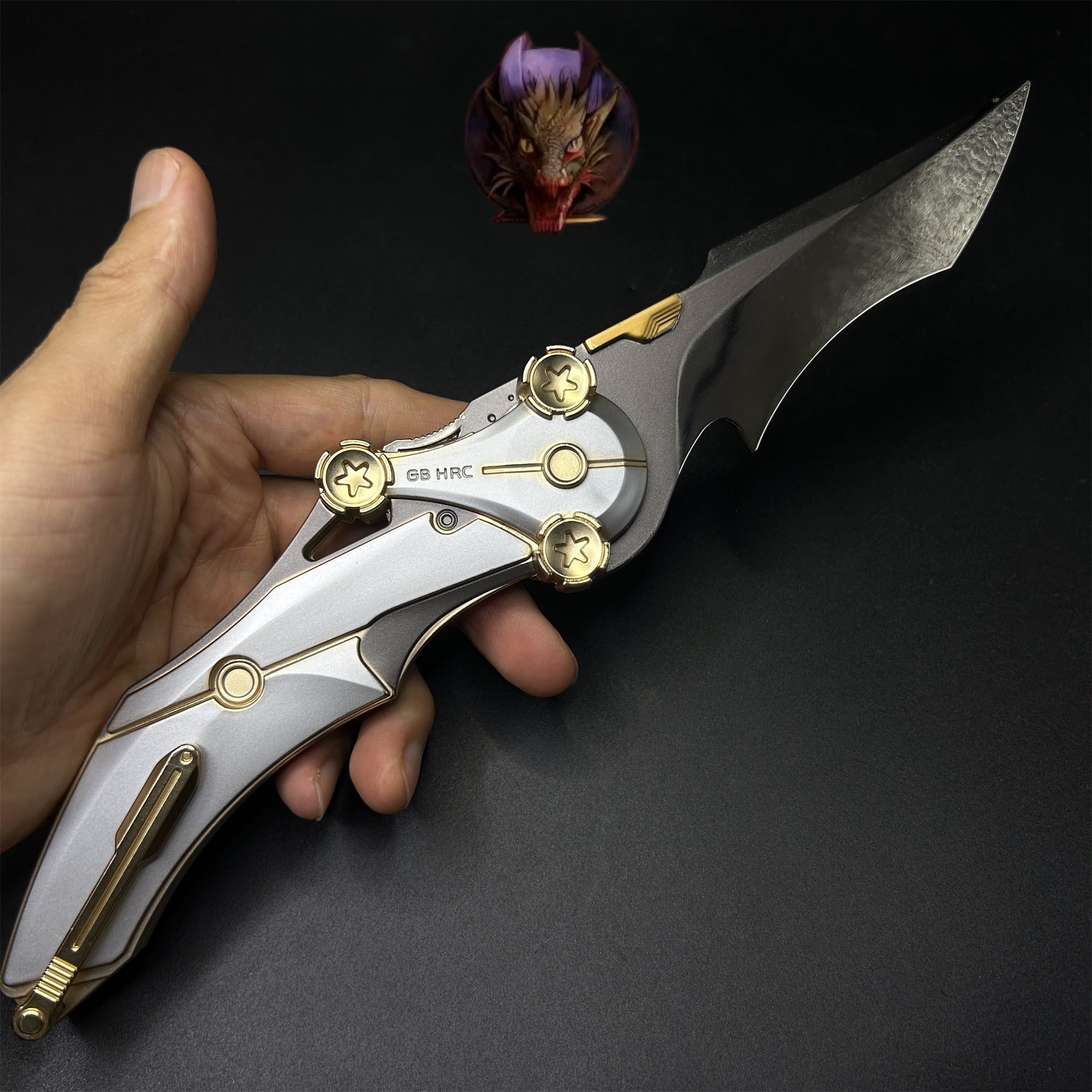 Delta Force Game 28CM Mercy Folding Knife Blunt Metal Replica