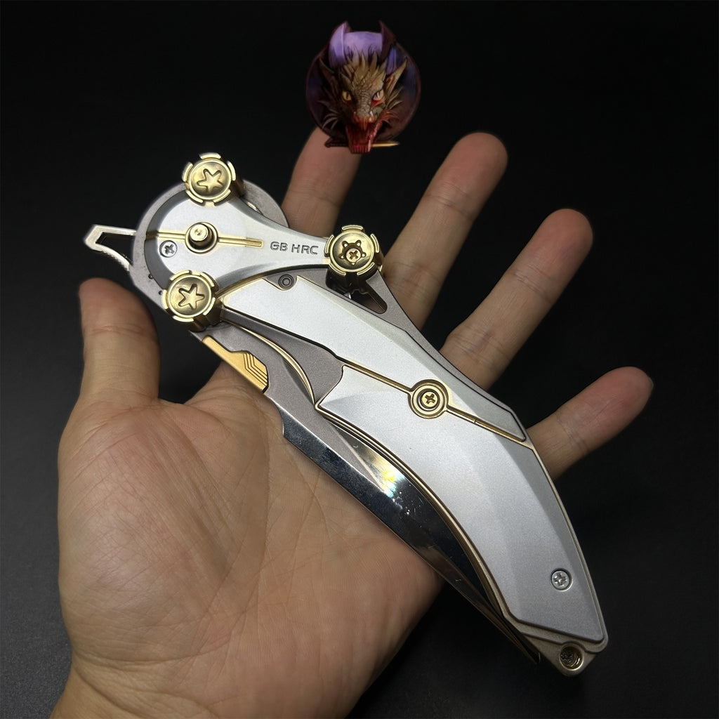 Delta Force Game 28CM Mercy Folding Knife Blunt Metal Replica