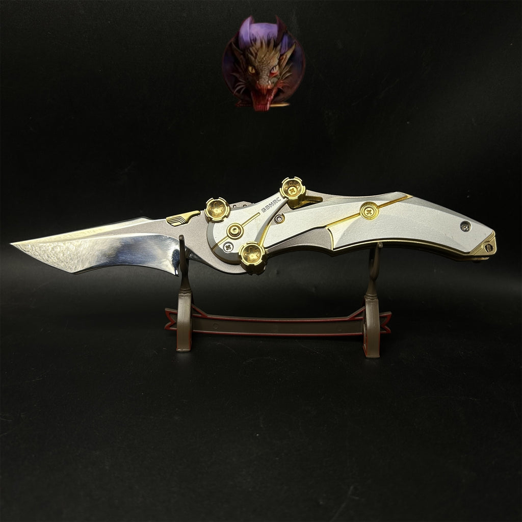 Delta Force Game 22CM Mercy Folding Knife Blunt Metal Replica