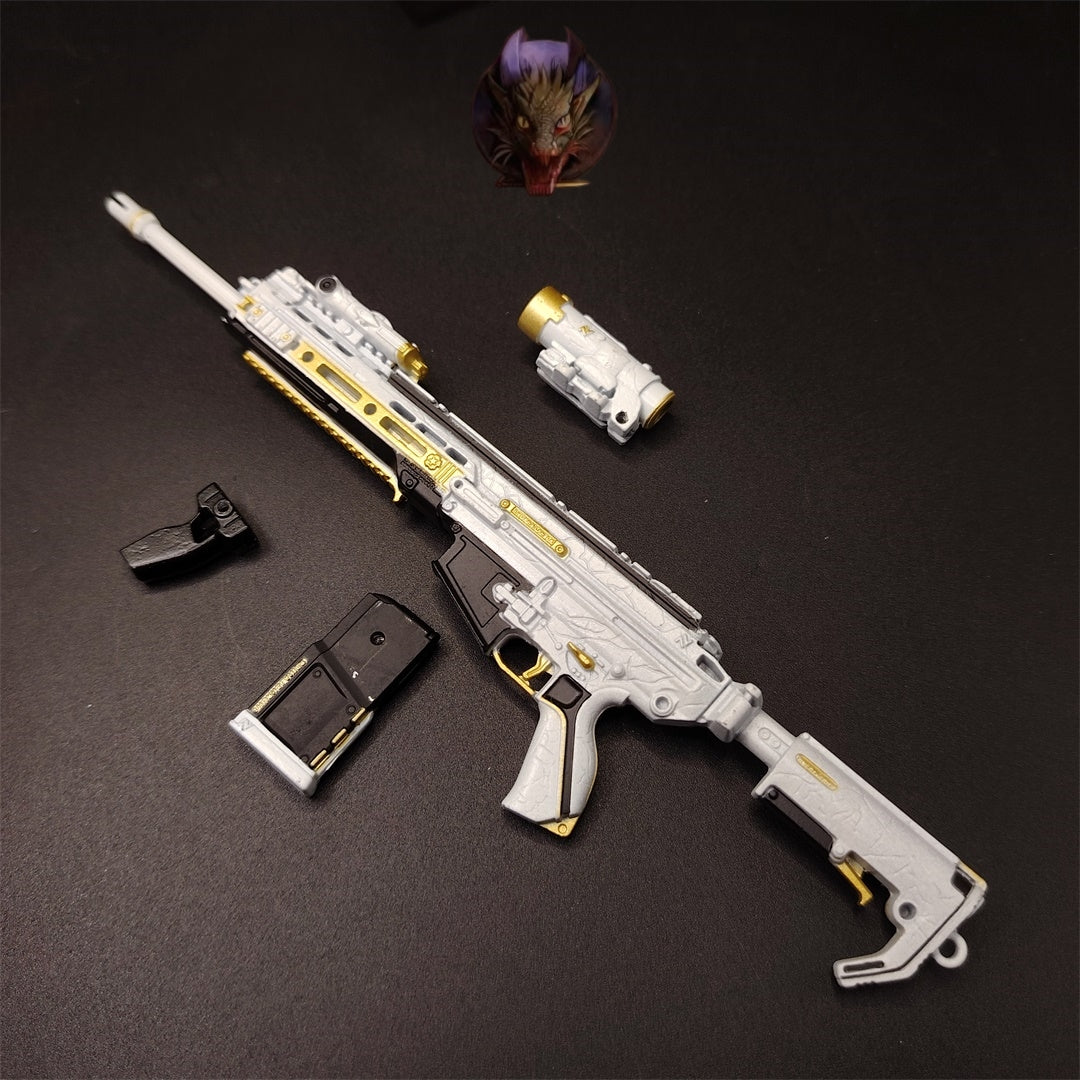 Delta Force Game Mercy M7 Battle Rifle Metal Tiny Gun