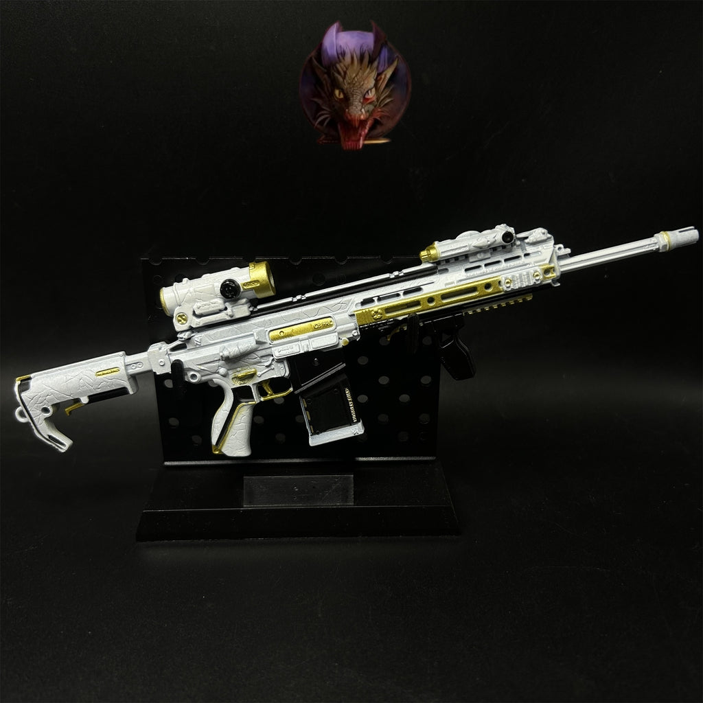 Delta Force Game Mercy M7 Battle Rifle Metal Tiny Gun
