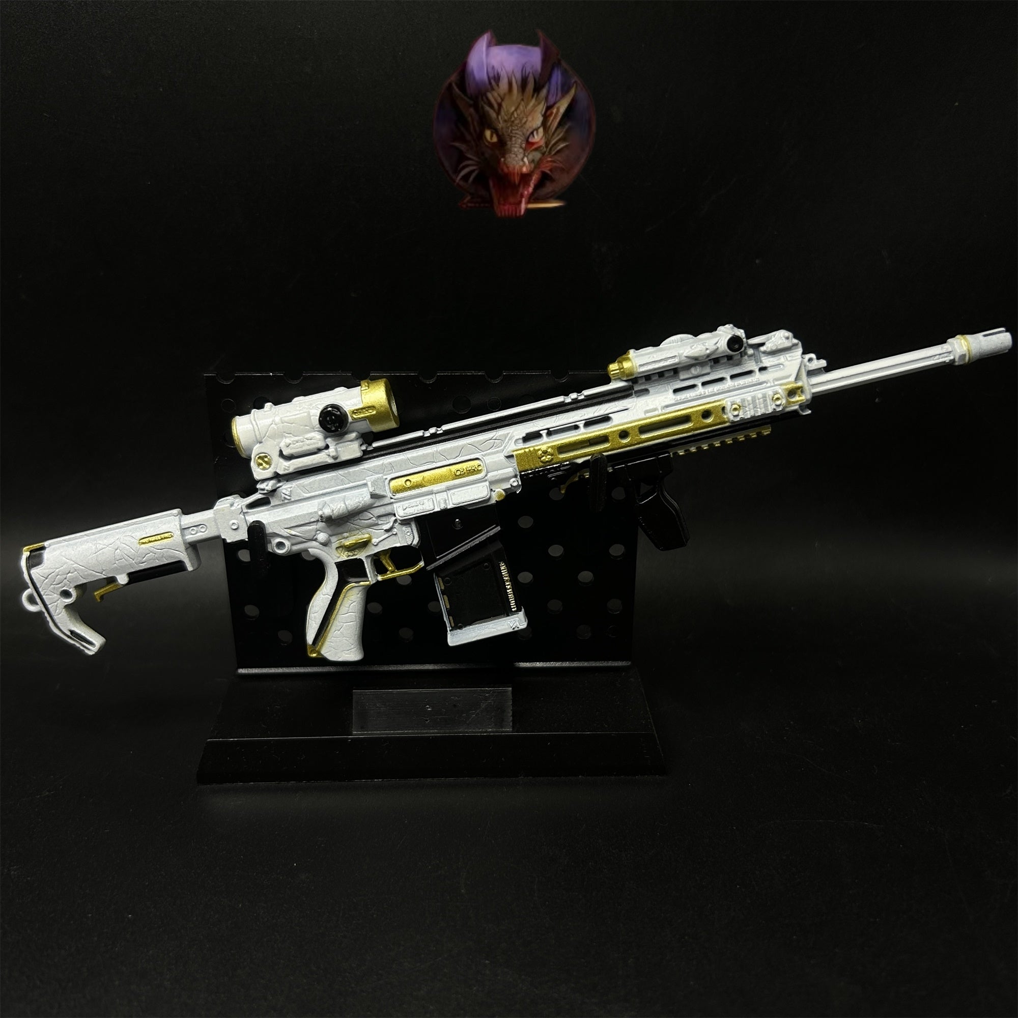 Delta Force Game Mercy M7 Battle Rifle Metal Tiny Gun