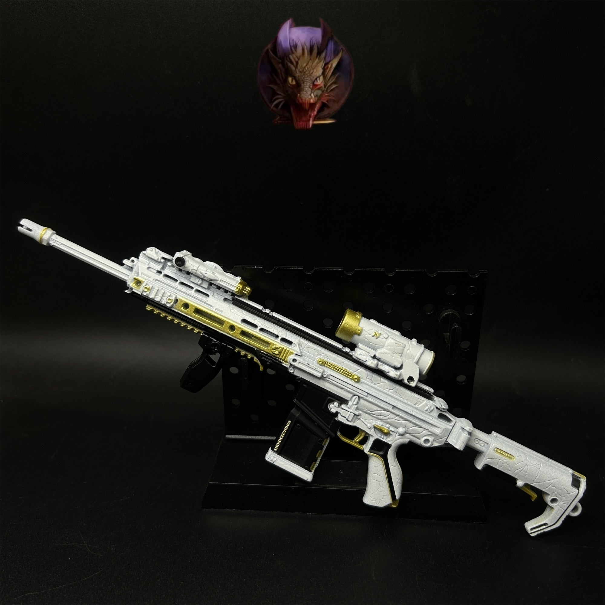 Delta Force Game Mercy M7 Battle Rifle Metal Tiny Gun