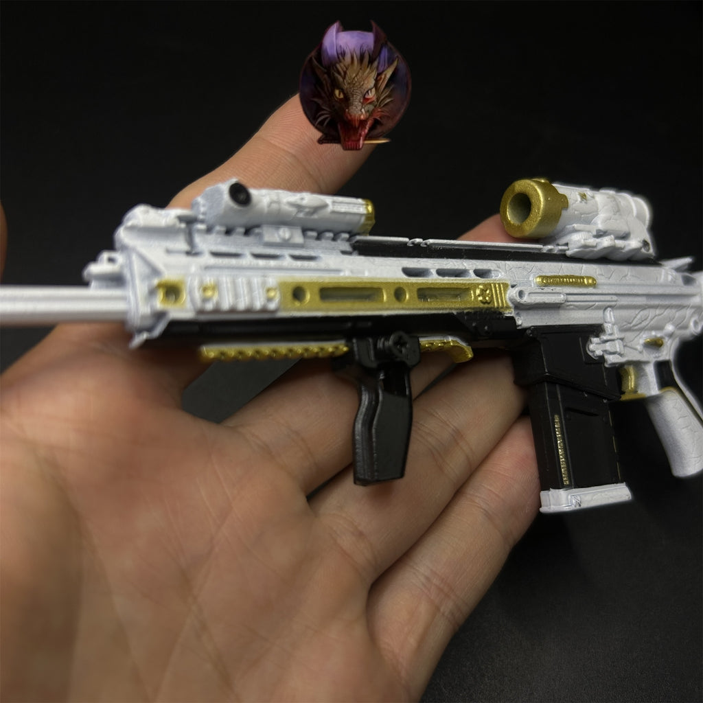 Delta Force Game Mercy M7 Battle Rifle Metal Tiny Gun