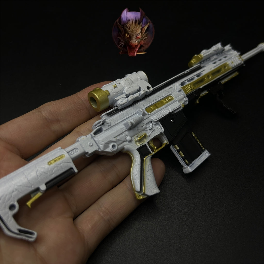 Delta Force Game Mercy M7 Battle Rifle Metal Tiny Gun