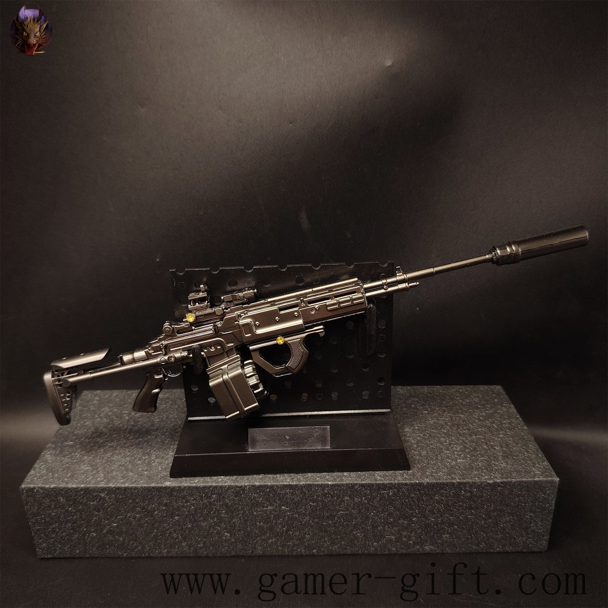 1-Layer Plastic Display Holder Mini Gun And Sword Stand