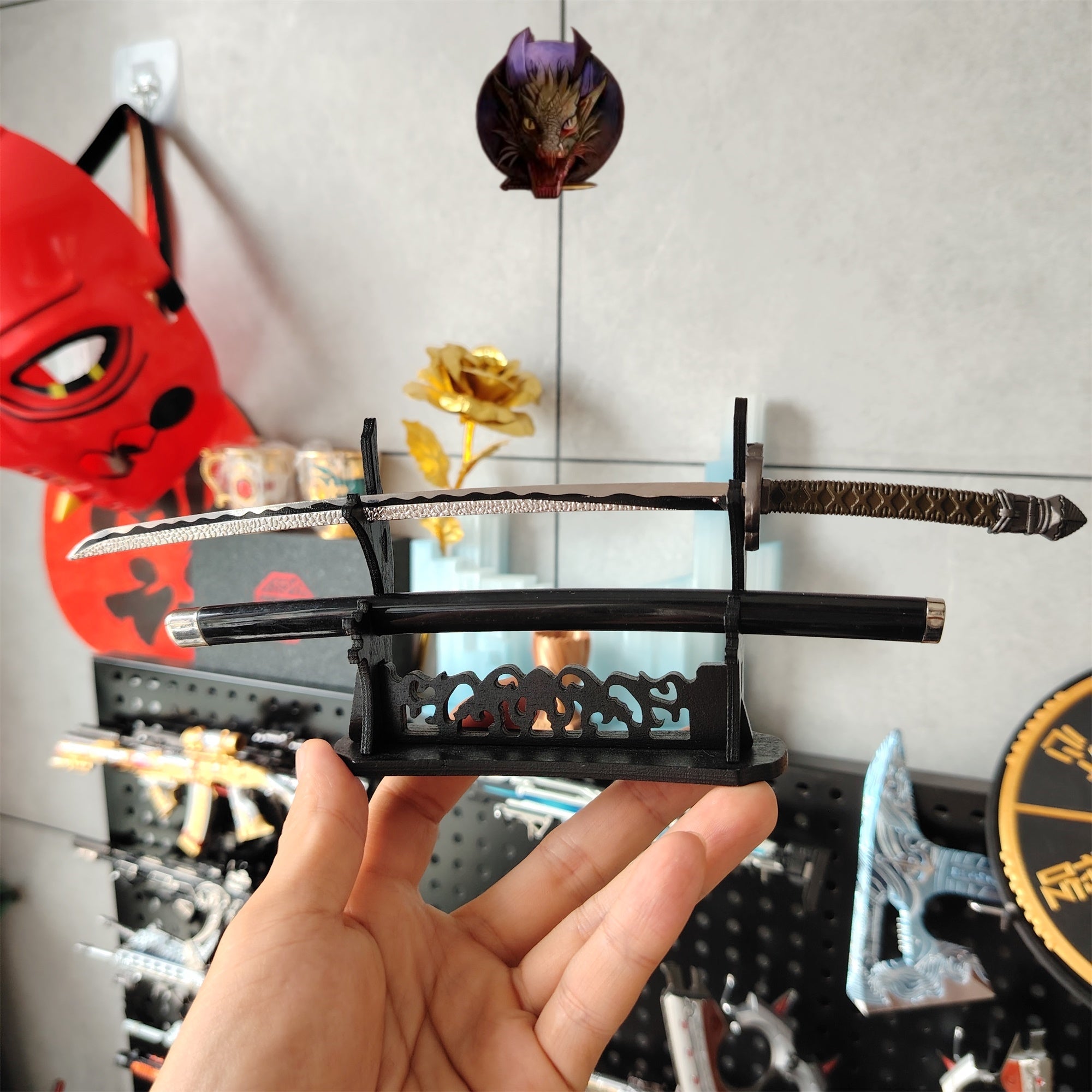 ER Moonveil Katana Metal Sword 26CM Replica