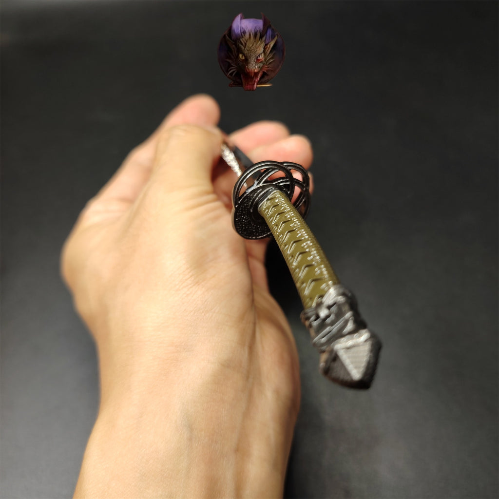ER Moonveil Katana Metal Sword 26CM Replica