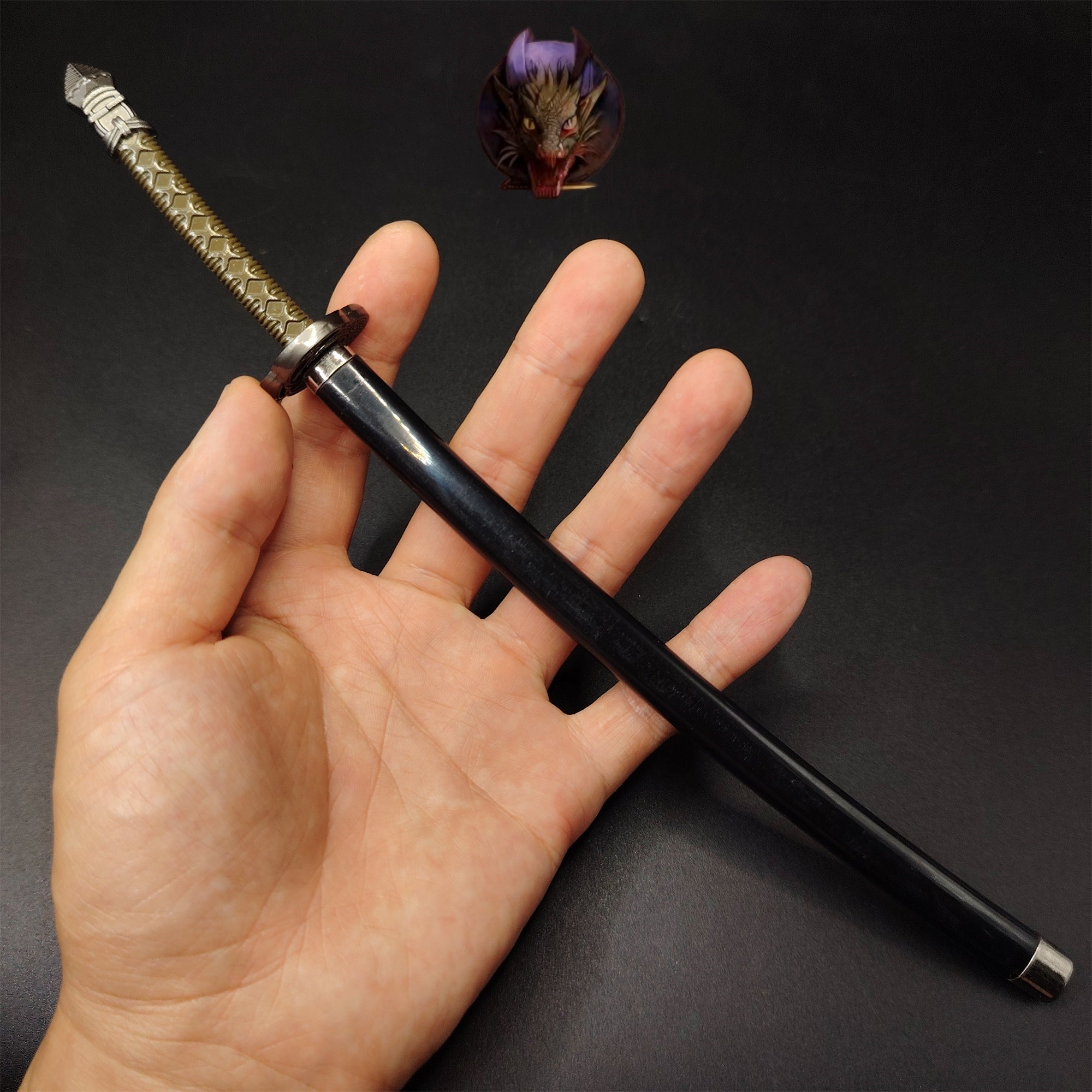 ER Moonveil Katana Metal Sword 26CM Replica