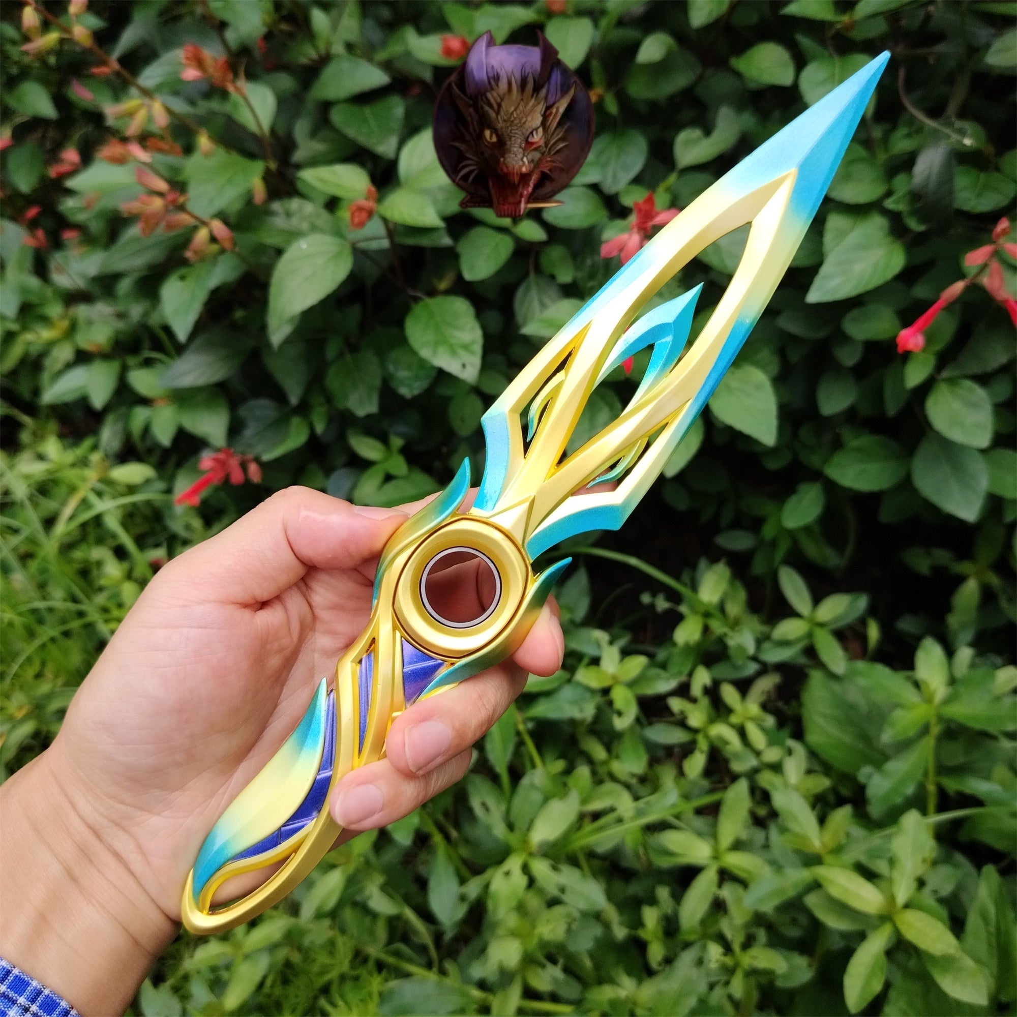 Mystbloom Kunai 11'' Game Prop 3 Colors Linfe-size Replicas