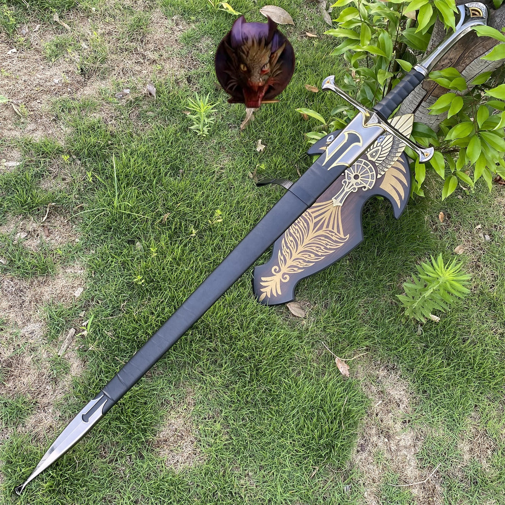 Life-size Andúril Narsil Sword Blunt 128CM Steel Replica