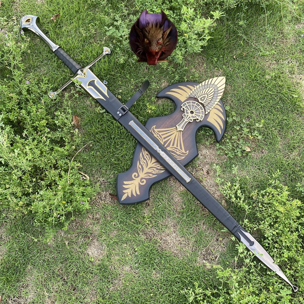 Life-Size Andúril Narsil Sword Blunt Steel Replica