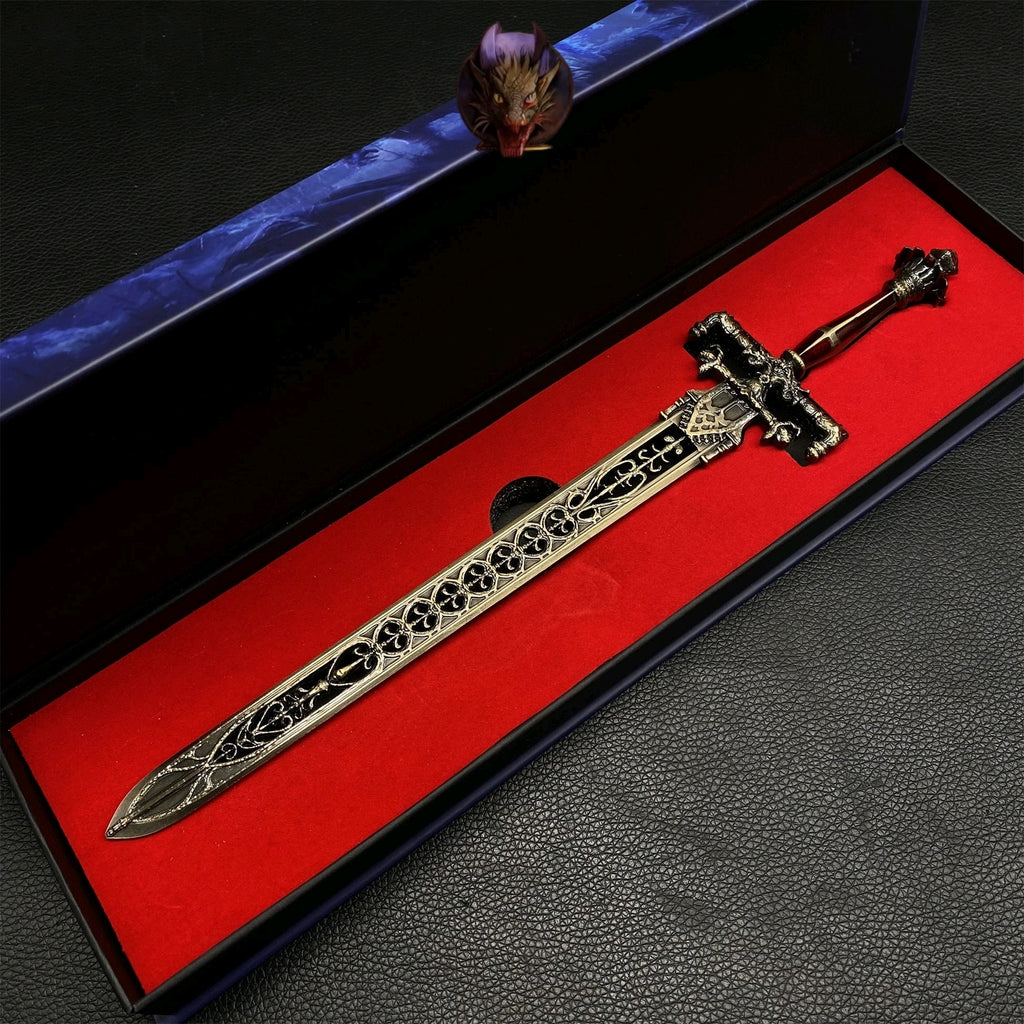ER Game Night And Flame Sword Metal Replica With Gift Box
