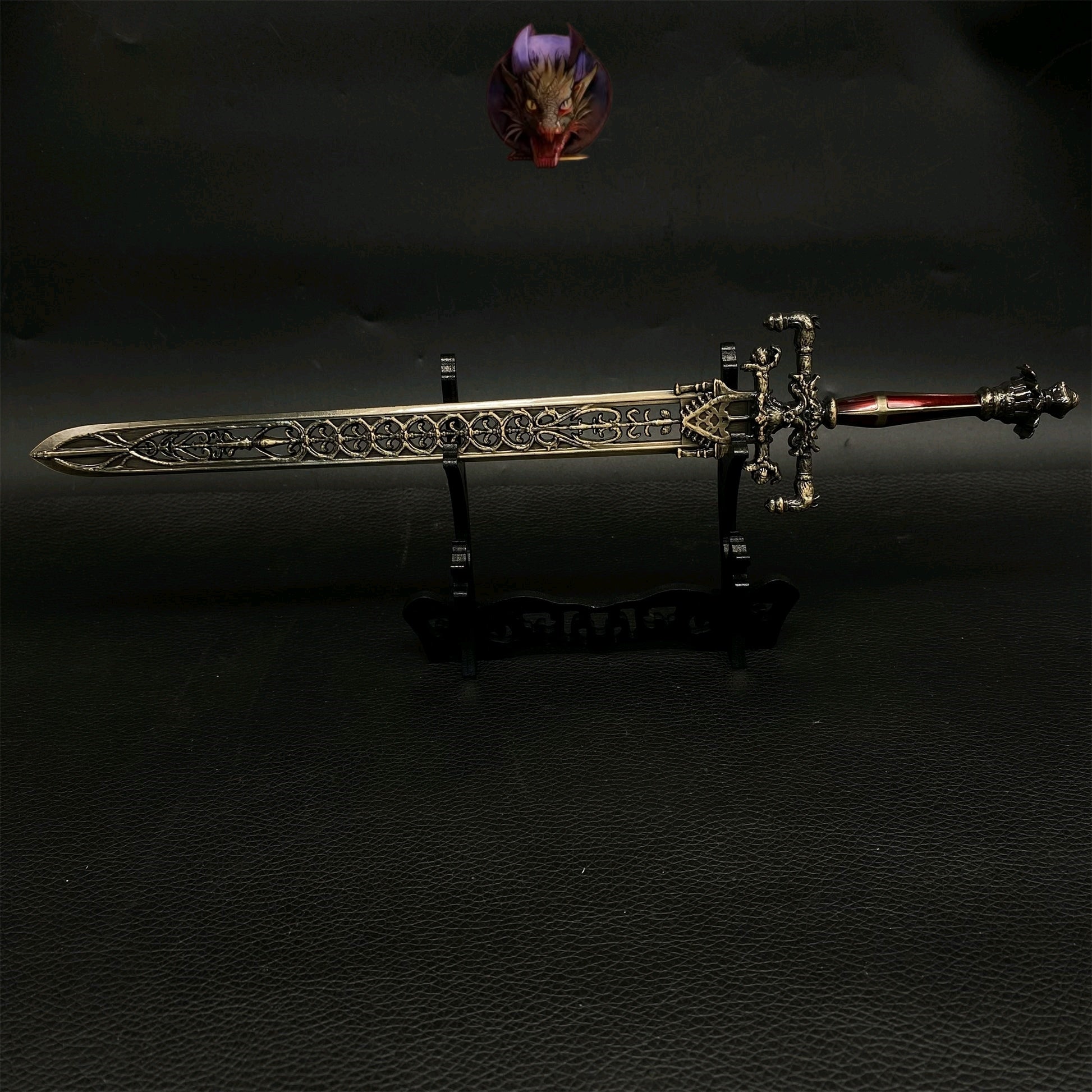 ER Game Night And Flame Sword Metal Replica With Gift Box