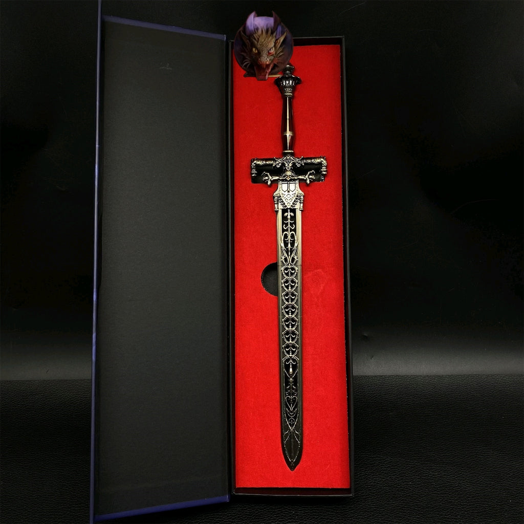 ER Game Night And Flame Sword Metal Replica With Gift Box