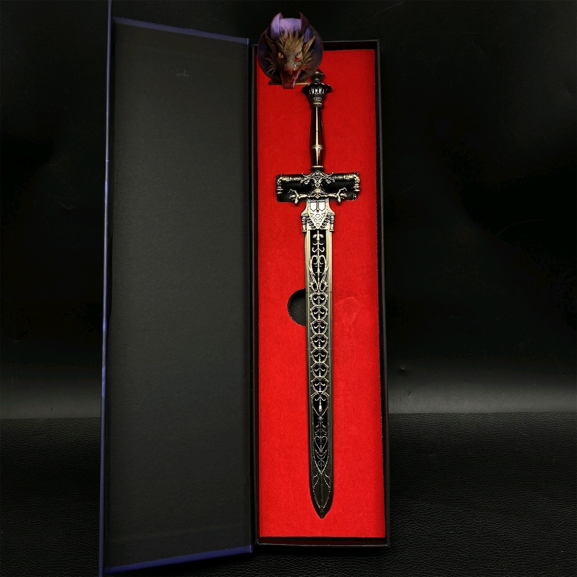 ER Game Night And Flame Sword Metal Replica With Gift Box