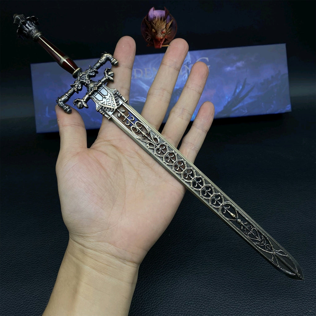 ER Game Night And Flame Sword Metal Replica With Gift Box