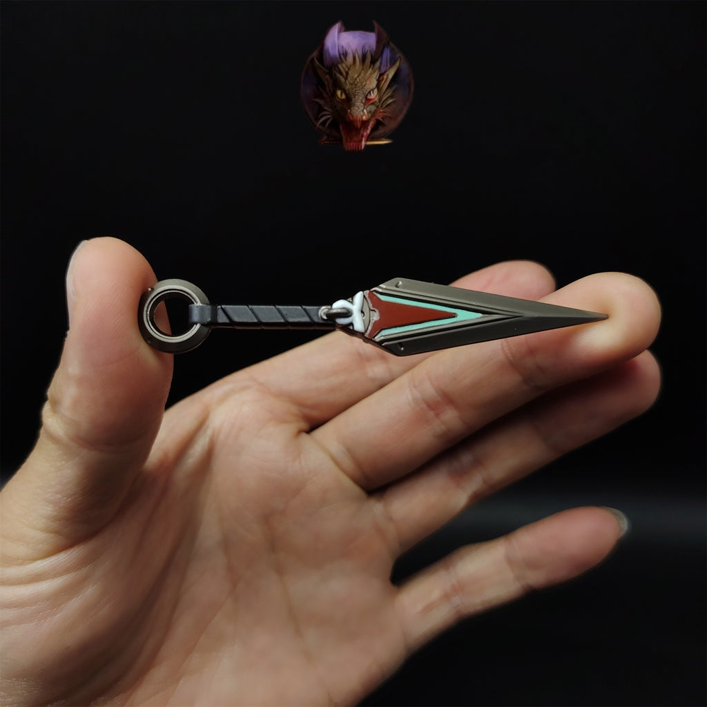 OW2 Kiriko Kunai 8CM Metal Keychain